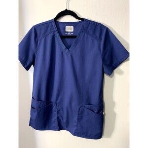 Cherokee Luxe Sport Blue Scrub Top Women's (Used Good Condition)